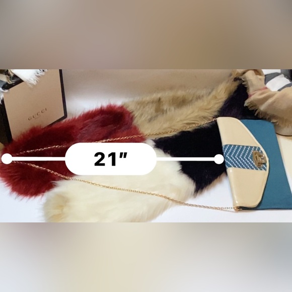 ✨MMS crossbody bag, leather, blue and white, New✨#MMS - Picture 6 of 10